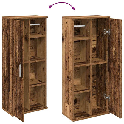 Mobile da Bagno con Portarotolo Legno Antico 39x22x90 cm | homemem39
