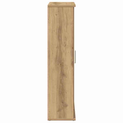 Mobile da Bagno con Portarotolo Rovere Artigianale 39x22x90 cm | homemem39