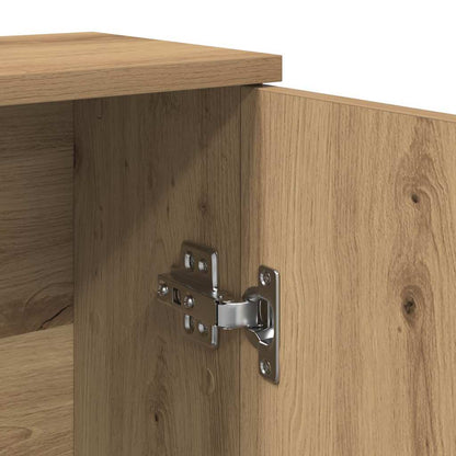 Mobile da Bagno con Portarotolo Rovere Artigianale 39x22x90 cm | homemem39