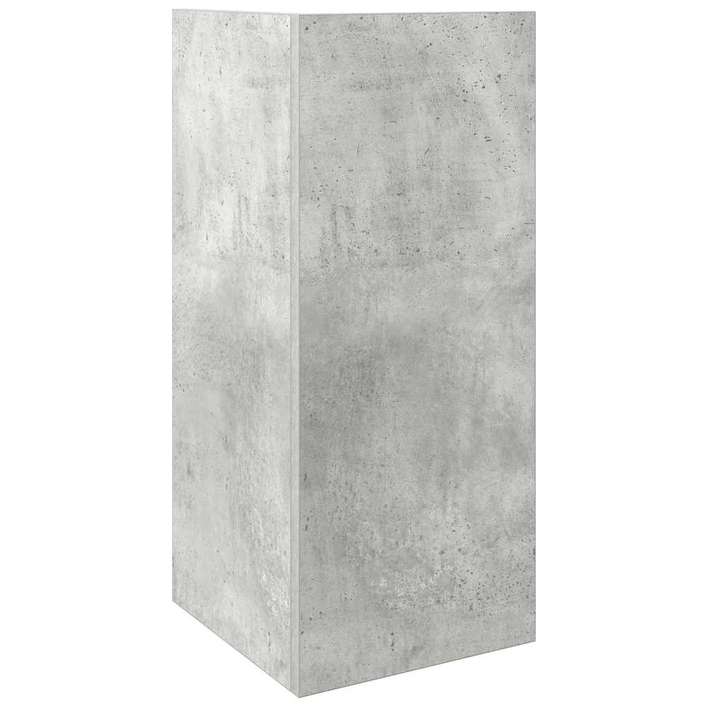 Tavolino Laterale con Ripiano Grigio Cemento 25,5x27x60 cm