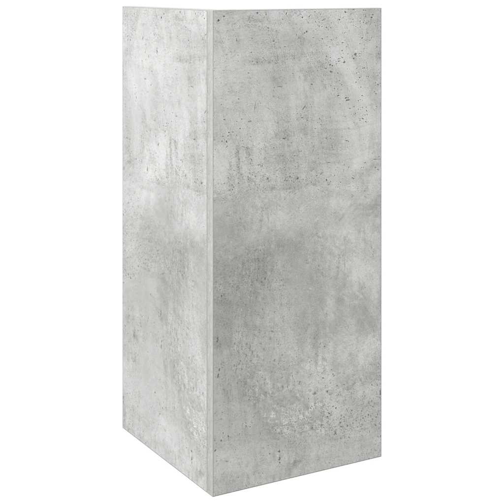 Tavolini Laterali 2 pz con Ripiano Grigio Cemento 25,5x27x60 cm