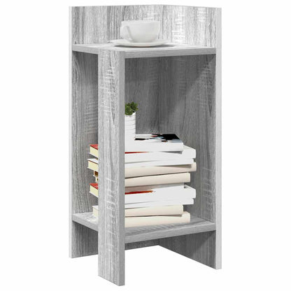 Tavolini Laterali 2 pz con Ripiano Grigio Sonoma 25,5x27x60 cm