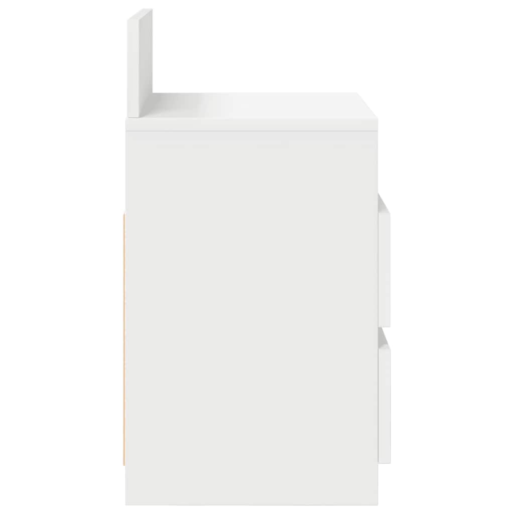 Comodino con 2 Cassetti Bianco 40x33x60 cm - homemem39