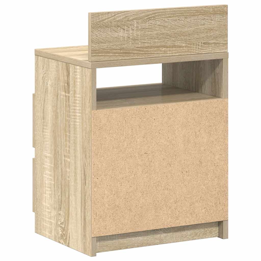 Comodini 2 pz con 2 Cassetti Rovere Sonoma 40x33x60 cm - homemem39