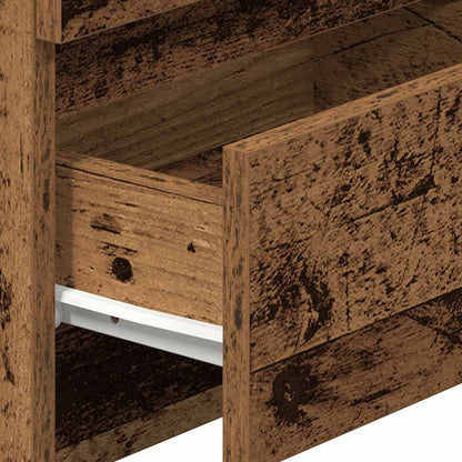Comodini 2 pz con 2 Cassetti Legno Antico 40x33x60 cm - homemem39