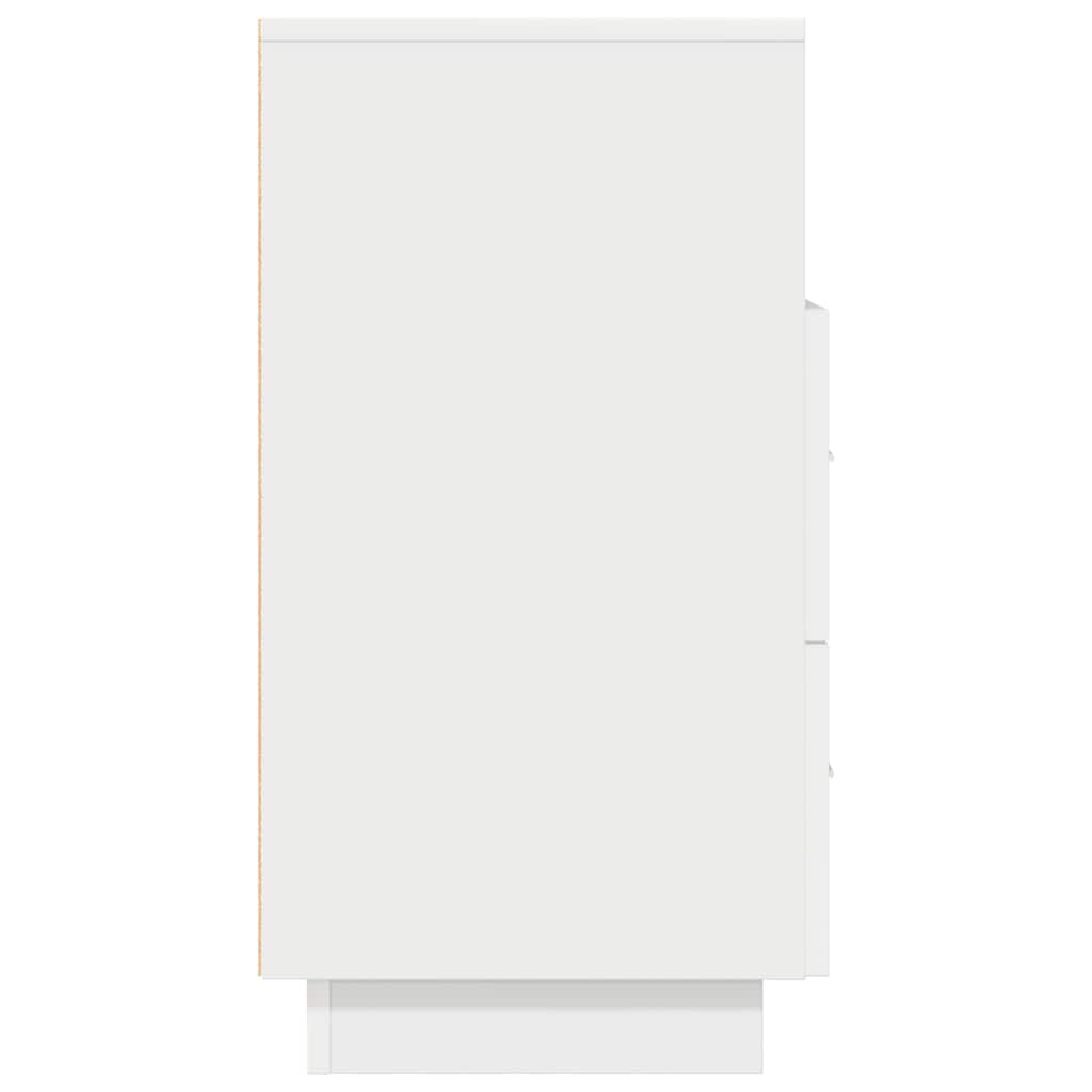 Comodini 2 pz con 2 Cassetti Bianchi 36x36x68 cm - homemem39