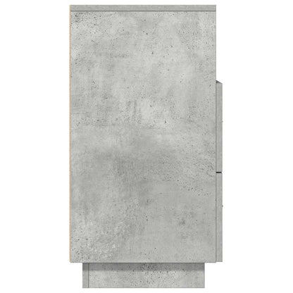 Comodini 2 pz con 2 Cassetti Grigio Cemento 36x36x68 cm - homemem39