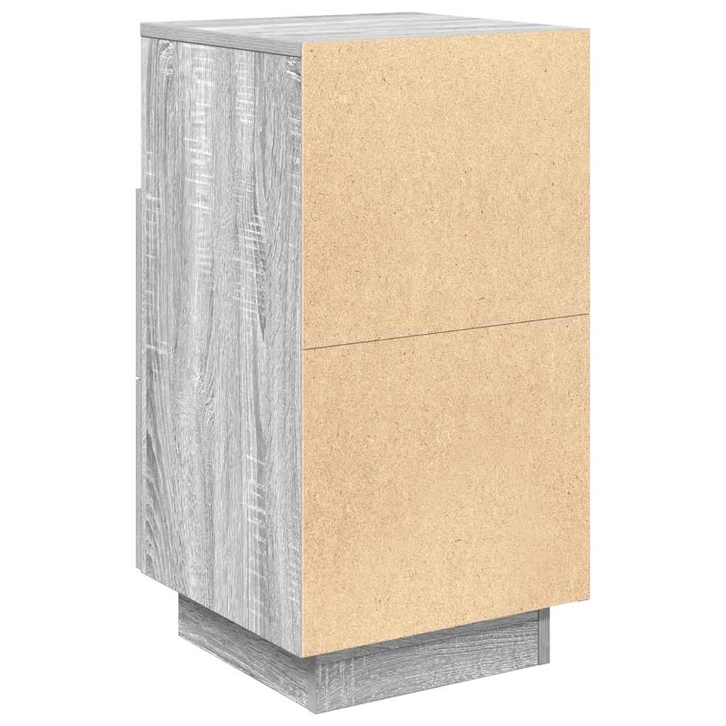 Comodini 2 pz con 2 Cassetti Grigio Sonoma 36x36x68 cm - homemem39