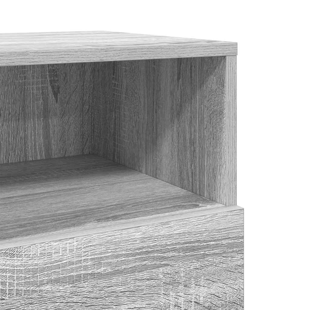 Comodini 2 pz con 2 Cassetti Grigio Sonoma 36x36x68 cm - homemem39