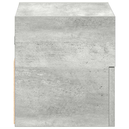 Comodino a Muro Grigio Cemento 45x26x28,5 cm - homemem39