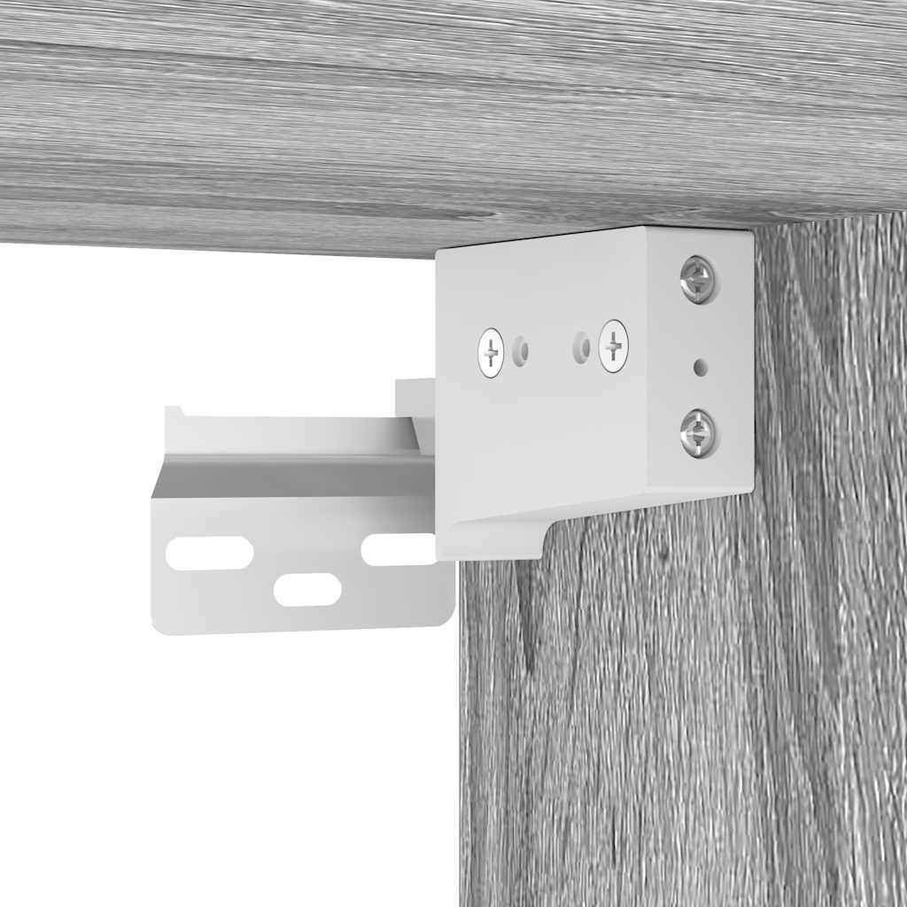 Comodino a Muro Grigio Sonoma 45x26x28,5 cm - homemem39