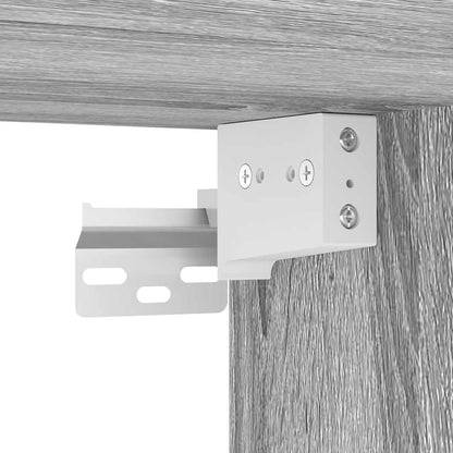 Comodino a Muro Grigio Sonoma 45x26x28,5 cm - homemem39