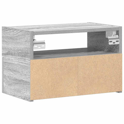 Comodini a Muro 2 pz Grigio Sonoma 45x26x28,5 cm - homemem39