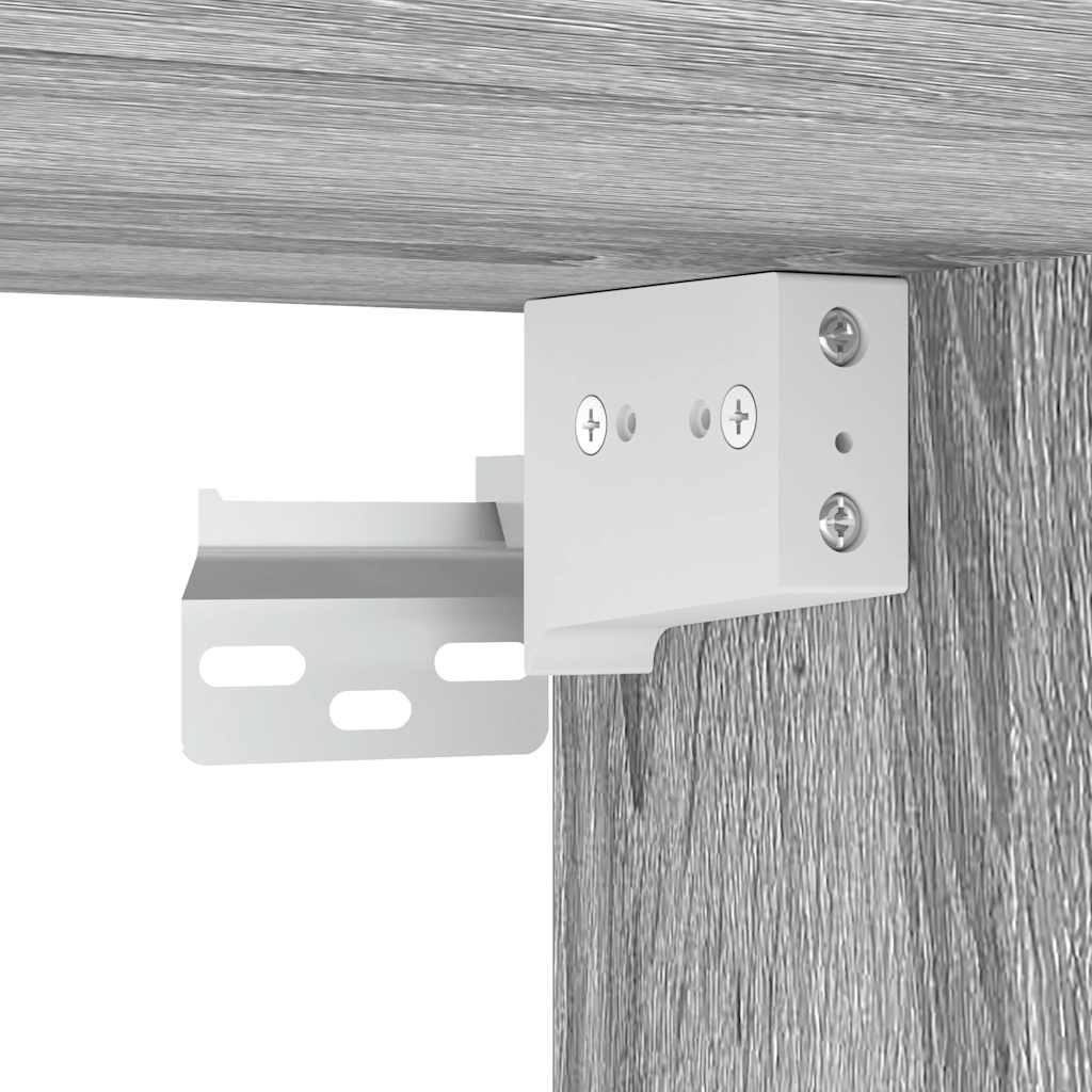 Comodini a Muro 2 pz Grigio Sonoma 45x26x28,5 cm - homemem39