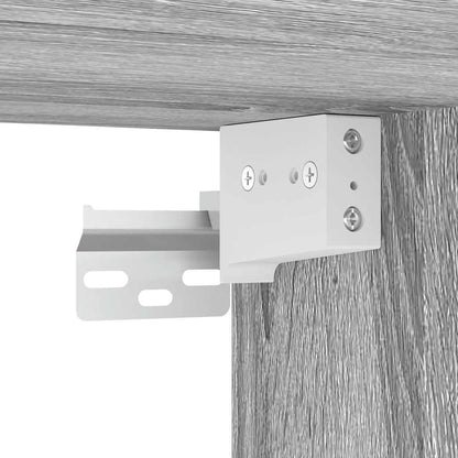 Comodini a Muro 2 pz Grigio Sonoma 45x26x28,5 cm - homemem39