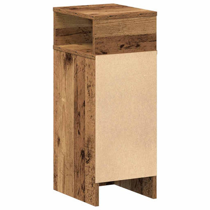 Comodino con Cassetto Legno Antico 25x31x66 cm - homemem39