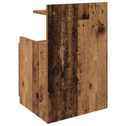 Comodini 2 pz con 2 cassetti in legno vecchio 40x36,5x62 cm - homemem39