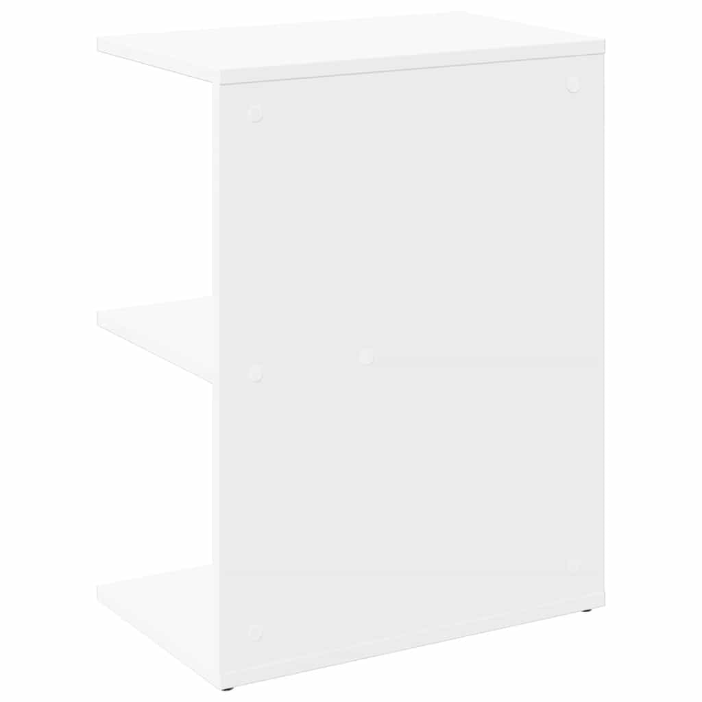 Comodino Bianco 46,5x29x61 cm in Legno Multistrato - homemem39