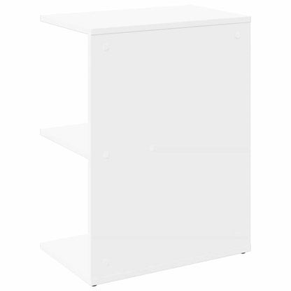 Comodino Bianco 46,5x29x61 cm in Legno Multistrato - homemem39