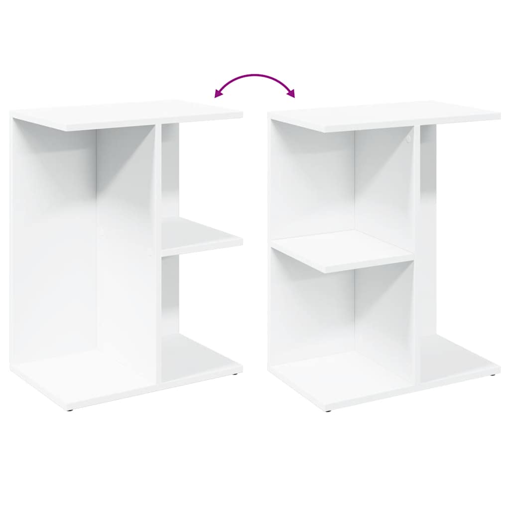 Comodino Bianco 46,5x29x61 cm in Legno Multistrato - homemem39