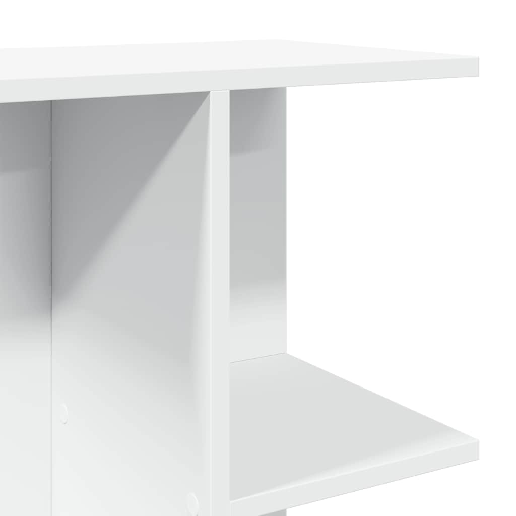 Comodino Bianco 46,5x29x61 cm in Legno Multistrato - homemem39