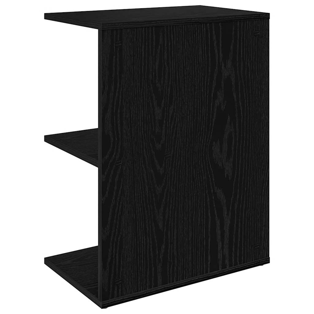 Comodini 2 pz Rovere Nero 46,5x29x61 cm in Legno Multistrato - homemem39