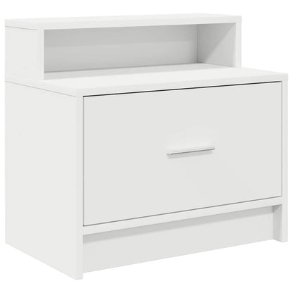 Comodini con Cassetto 2 pz Bianco 51x31x47 cm - homemem39