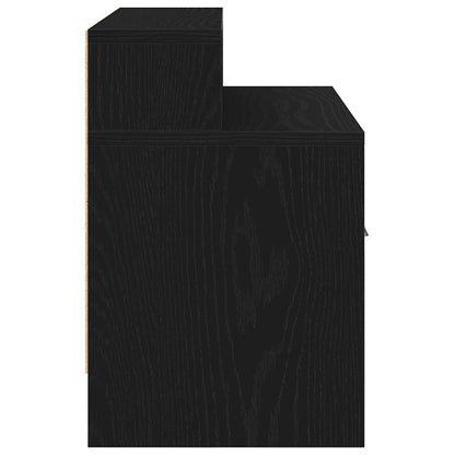 Comodini con Cassetto 2 pz Rovere Nero 51x31x47 cm - homemem39