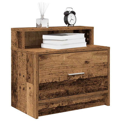 Comodino con Cassetto Legno Antico 51x31x47 cm - homemem39
