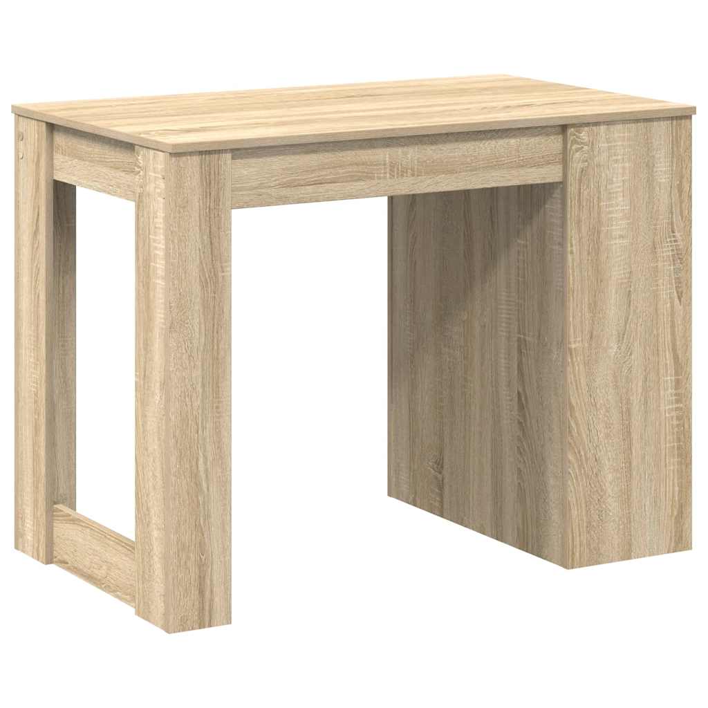 Scrivania con Cassetto Ripiano Rovere Sonoma Legno Multistrato | homemem39
