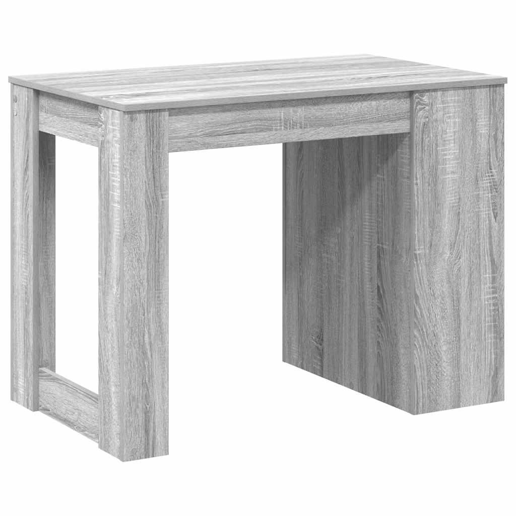 Scrivania con Cassetto Ripiano Grigio Sonoma Legno Multistrato | homemem39