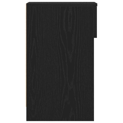 Comodini con Cassetto 2 pz Rovere Nero 20x36x60 cm - homemem39