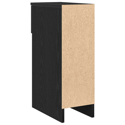 Comodini con Cassetto 2 pz Rovere Nero 20x36x60 cm - homemem39