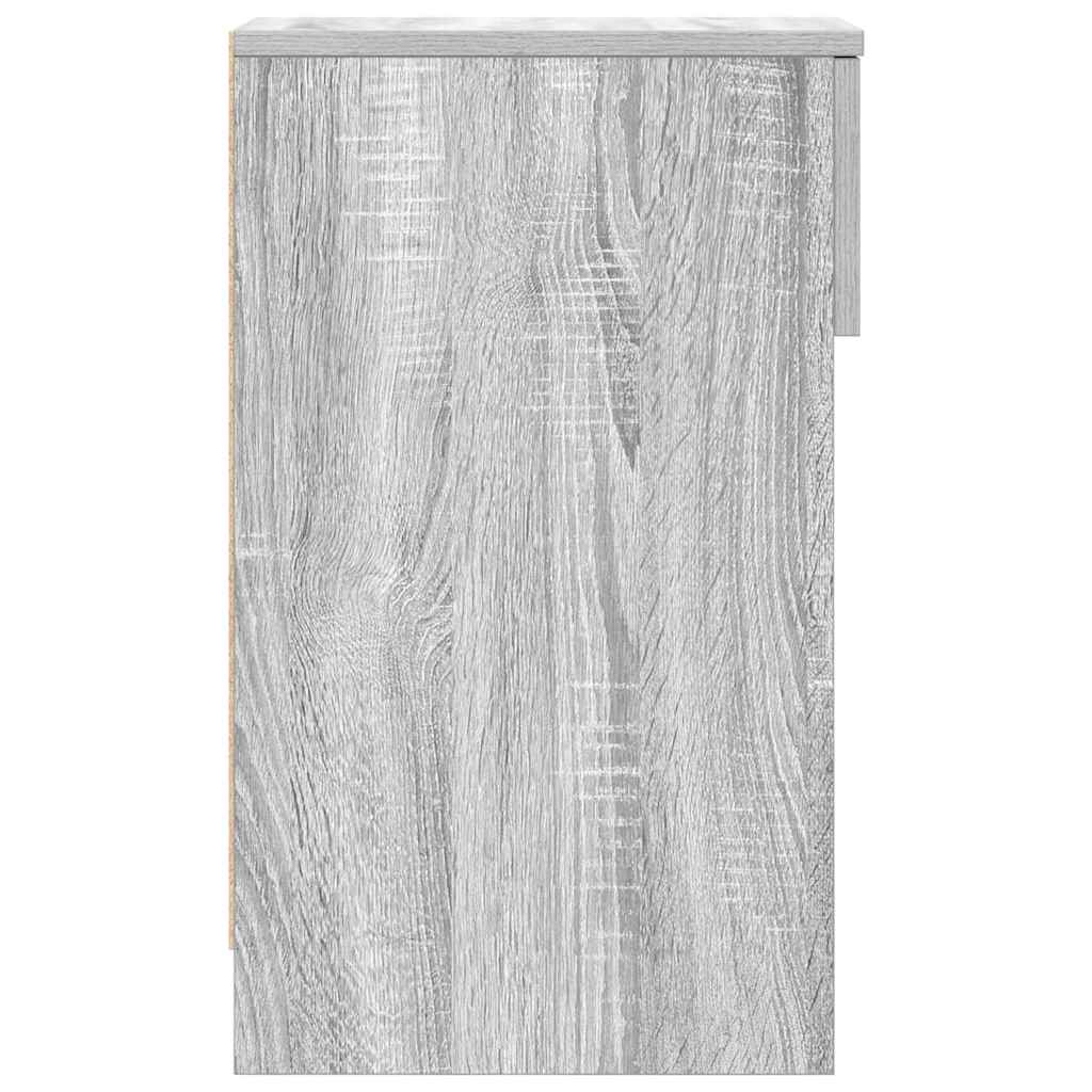 Comodino con Cassetto Grigio Sonoma 20x36x60 cm - homemem39