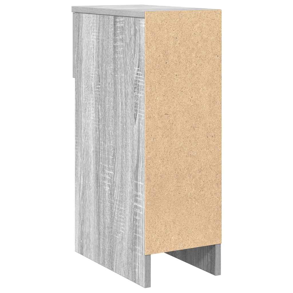 Comodino con Cassetto Grigio Sonoma 20x36x60 cm - homemem39