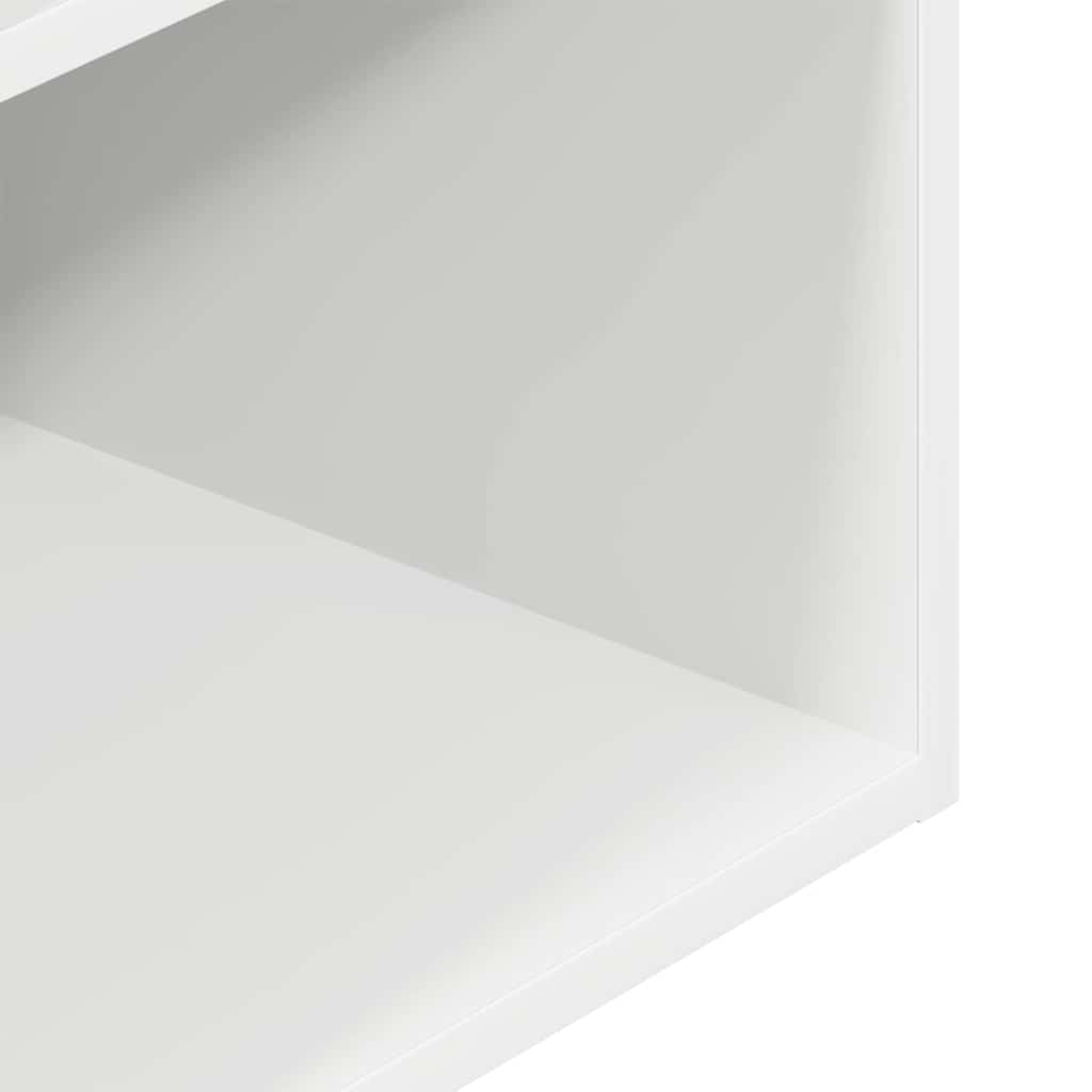 Comodini con Cassetto 2 pz Bianchi 35x34x66,5 cm - homemem39