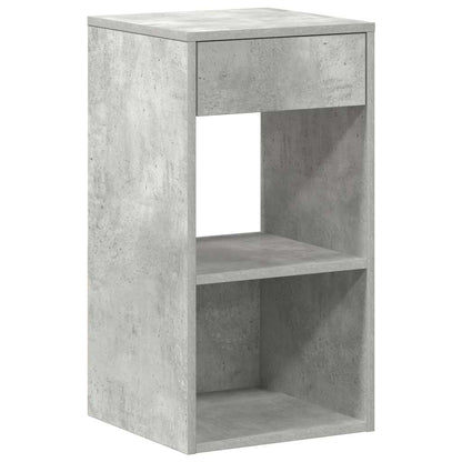 Comodini con Cassetto 2 pz Grigio Cemento 35x34x66,5 cm - homemem39