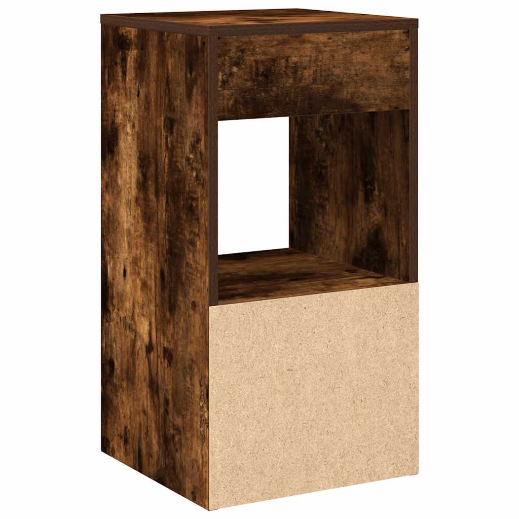 Comodini con Cassetto 2 pz Rovere Fumo 35x34x66,5 cm - homemem39