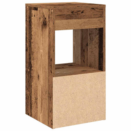 Comodini con Cassetto 2 pz Legno Antico 35x34x66,5 cm - homemem39