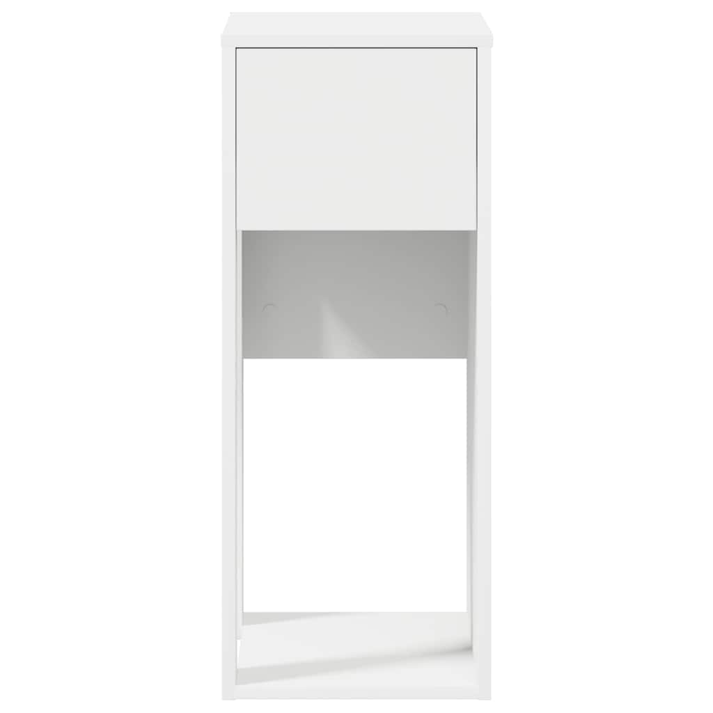 Supporto a Torre per Computer con Cassetto Bianco 30x44x74 cm - homemem39