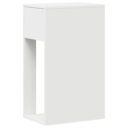Supporto a Torre per Computer con Cassetto Bianco 30x44x74 cm - homemem39