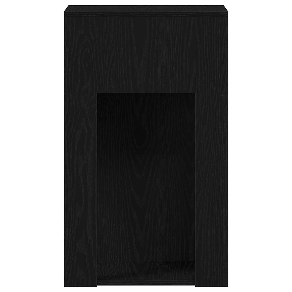 Supporto a Torre per Computer con Cassetto Nero 30x44x74 cm - homemem39