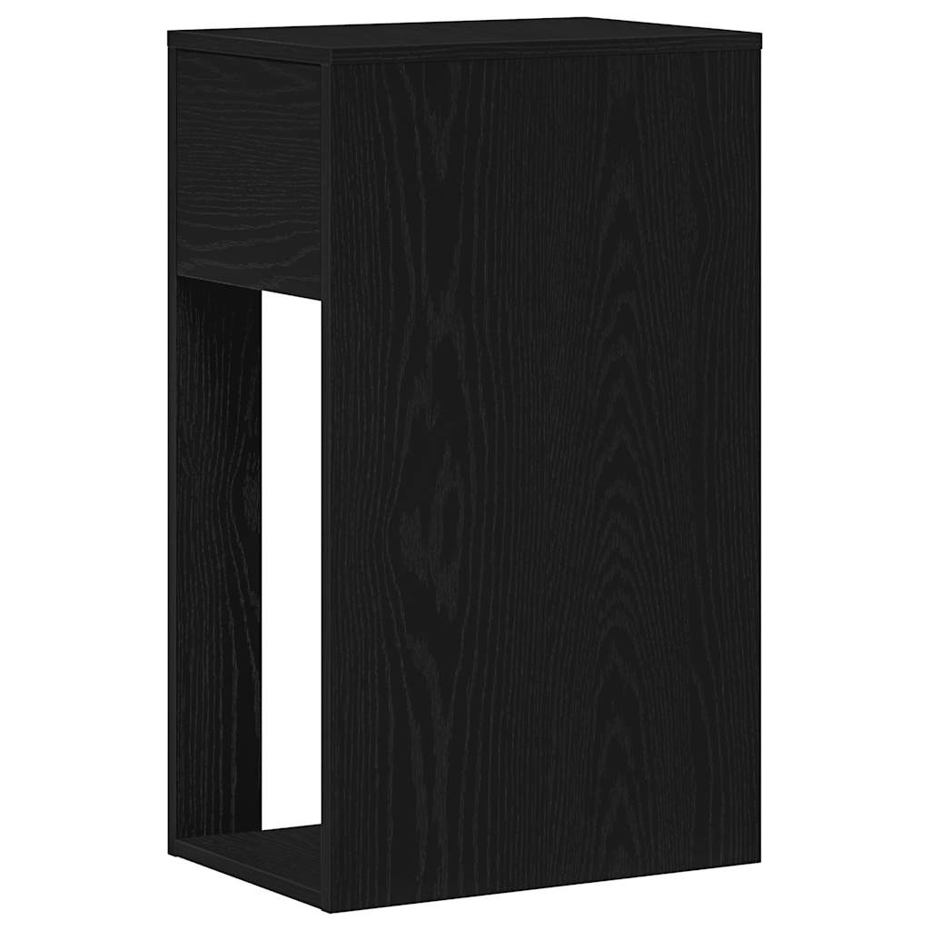 Supporto a Torre per Computer con Cassetto Nero 30x44x74 cm - homemem39