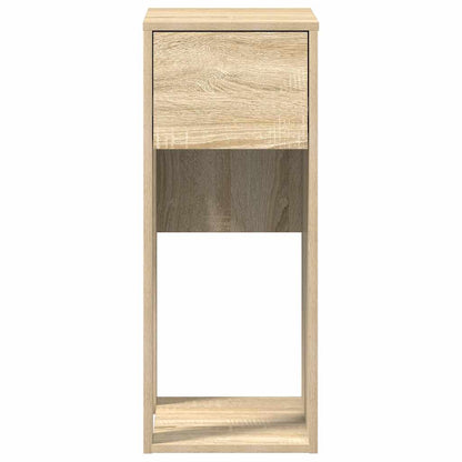 Supporto per Computer a Torre con Cassetto Rovere 30x44x74 cm - homemem39