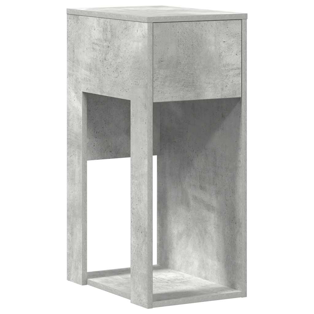 Supporto per Computer a Torre con Cassetto Grigio 30x44x74 cm - homemem39