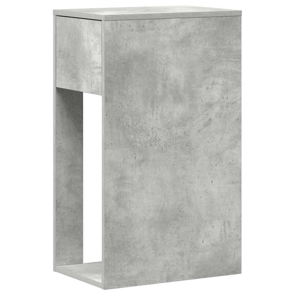 Supporto per Computer a Torre con Cassetto Grigio 30x44x74 cm - homemem39