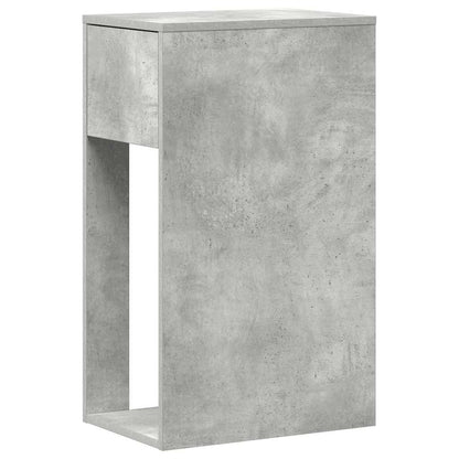 Supporto per Computer a Torre con Cassetto Grigio 30x44x74 cm - homemem39