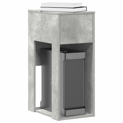 Supporto per Computer a Torre con Cassetto Grigio 30x44x74 cm - homemem39