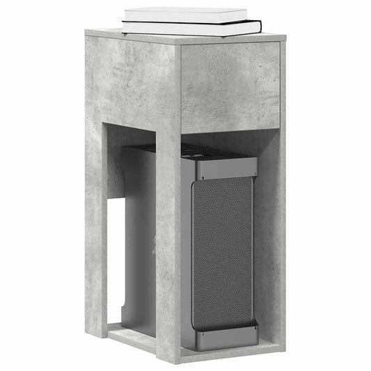 Supporto per Computer a Torre con Cassetto Grigio 30x44x74 cm - homemem39