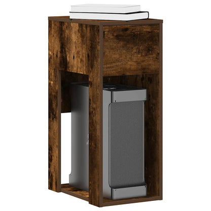 Supporto per Computer a Torre con Cassetto Rovere 30x44x74 cm - homemem39
